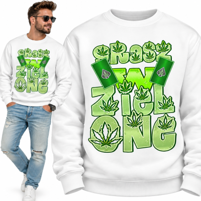 BLUZA ŚMIESZNA  GRASZ W ZIELONE